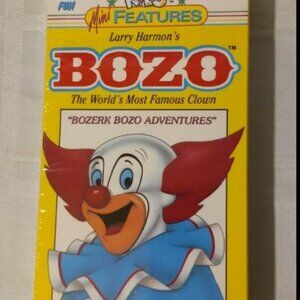 Bozo the World's Most Famous Clown Bozerk Bozo Adventures VHS Video Tape